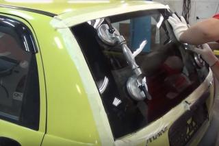 Фото авто после установки нового заднего стекла