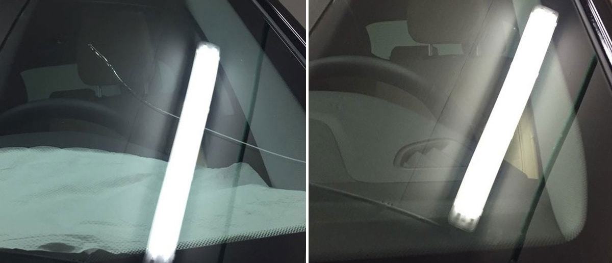 фото ремонт трещины лобового до и после